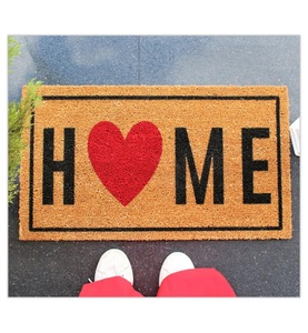 Home, Home - Fussmatte - Beige und Schwarz, 