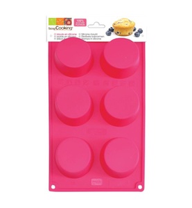 ScrapCooking, Scrapcooking - Muffins-Form - Rosa, 6er Silikonbackform Muffins