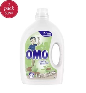 Home, Home - 4 Omo Flüssigwaschmittel 2L Milch Mandel - 40 Wäschen, 