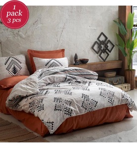 undefined, Home - 3-Teilige Bettwäschegarnitur - 240 x 220 cm - Multicolor, 