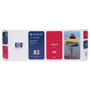 Hp, HP 83 Magenta DesignJet UV-Druckerpatrone, 680 ml, HP HP 83 Druckerpatrone Magenta passend für: DesignJet 5000;DesignJet 5000 42 Inch;DesignJet 5000 60 Inch;DesignJet 5000 PS;DesignJet 5000 PSUV;DesignJet 5000 UV Printing;DesignJet 5000ps 42 Inch;DesignJet 5000ps 60 Inch;DesignJet 5000ps UV Printing