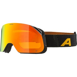 Alpina, Alpina Blackcomb Q-Lite Skibrille, Alpina Skibrille Blackcomb Q-Lite - Black-Yellow Matt/Orange S2