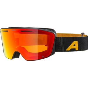 Alpina, Alpina Nendaz Q-Lite Skibrille, Alpina Skibrille Nendaz Q-Lite - Black-Yellow Matt/Red S2