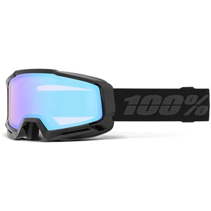 100PERCENT, Okan Hiper Goggle Black - Mirror Turquoise, 100% Okan Skibrille