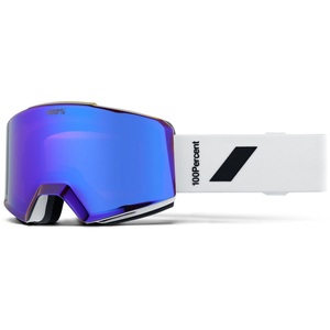 100PERCENT, Norg Hiper Goggle White - Mirror Violet, 100% Norg Skibrille