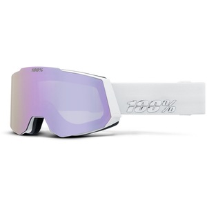 100PERCENT, Snowcraft Hiper Goggle White - Mirror pink, 100% Snowcraft Skibrille