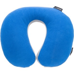 COCOON, U-Shaped Down Neck Pillow, True Blue/Grey