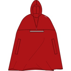 CMP, CMP Kinder Junior Regencape (Größe 116, Rot), CMP Kinder Junior Regencape