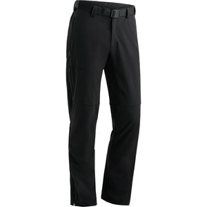 Maier Sports, Maier Sports Outdoorhose »Halitit M«, Herren Funktionshose, robuste Wanderhose, 3 Taschen + Gürtel, Reg. Fit, MAIER Herren Wanderhose Halitit schwarz | 52 (lang)