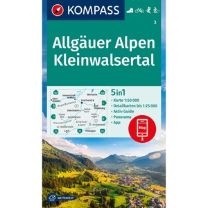 Kompass Verlag, Kompass Verlag WK 3 Allgäuer Alpen - Kleinwalsertal, Kompass Verlag WK 3 Allgäuer Alpen - Kleinwalsertal