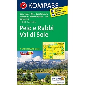 undefined, Kompass Karte Peio e Rabbi - Val di Sole, Kompass Verlag WK 095 Val di Sole - Péjo e Rabbi