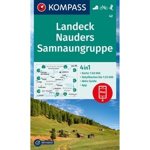 Kompass Verlag, Kompass Verlag WK 42 Landeck - Nauders - Samnaungruppe, Kompass Verlag WK 42 Landeck - Nauders - Samnaungruppe