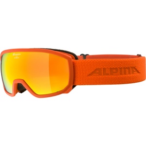 Alpina, Alpina SCARABEO Jr. Q-LITE Skibrille - Pumpkin Matt Mirror Red, Alpina SCARABEO Jr. Q-LITE Skibrille - Pumpkin Matt Mirror Red