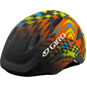 Giro, Giro Scamp Helm Kinder schwarz/bunt 2022 49-53cm Kinderhelme, Giro Scamp Helm - matte black check fade (Grösse: S)