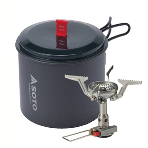 SOTO, Soto Amicus Piezo Gaskocher mit New River Pot, Soto Amicus Piezo Gaskocher/New River Kochtopf