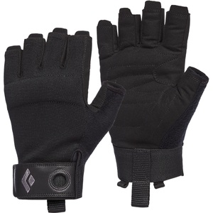 Black Diamond, Black Diamond Crag Halbfinger Handschuhe Herren black 2020 S Klettersteighandschuhe, Black Diamond Crag Half Finger Gloves - Kletterhandschuhe Black S
