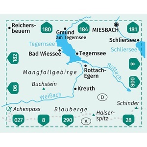 Kompass Verlag, Kompass Verlag WK 08 Tegernseer Tal, KOMPASS Wanderkarte 08 Tegernseer Tal 1:25.000