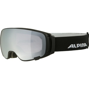 Alpina, Alpina Double Jack MAG Q Schutzbrille schwarz 2021 Ski & Snowboardbrille, Alpina Skibrille Double Jack Mag Q - Black Matt Mirror Black