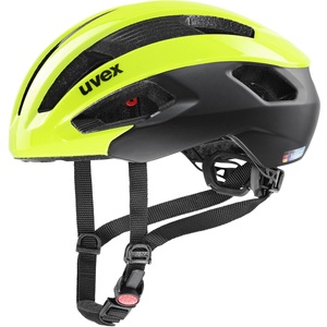 Uvex, UVEX Rise CC Helm gelb/schwarz 2022 56-59cm Rennvelohelme, Uvex Rise CC Velohelm - neon yellow - black matt (Grösse: 56-59)
