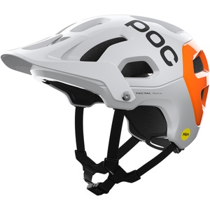 Poc, POC Tectal Race MIPS NFC Helm weiß 2022 M | 55-58cm MTB Helme, POC Velohelm Tectal Race MIPS - Hydrogen White, Fluorescent Orange AVIP - NFC (Grössen: M (55-58 cm))