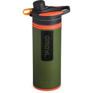Grayl, Grayl Geopress Wasserfilter oliv 2021 Trinkflaschen BPA frei, Grayl Geopress Purifier Wasserfilter Flasche