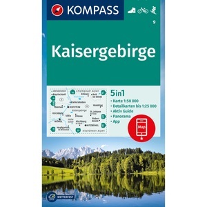 Kompass Verlag, Kompass Verlag WK 9 Kaisergebirge, Kompass Verlag WK 9 Kaisergebirge