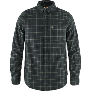 FJALLRAVEN, Fjällräven Övik Flanellhemd Herren dark grey 2020 S Langarm Hemden, Fjällräven Herren Övik Flannel Hemd