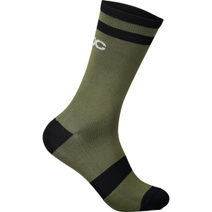 Poc, POC Lure MTB Lange Socken oliv 2022 S | EU 37-39 Socken, Poc Lure MTB Sock Long - Fahrradsocken Epidote Green / Uranium Black S (37 - 39)