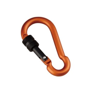 Munkees, Munkees Pear-Shape Carabiner w. Screw Lock 7x70mm (Orange)