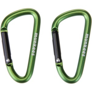Munkees, Munkees D-Shape Carabiner 5x50mm (2 Stück) (Gelb)