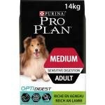 Pro Plan, Sparpaket: 2 x Großgebinde Pro Plan Hundefutter - Medium Adult Lamm & Reis OPTIDIGEST (2 x 14 kg), Proplan Dog Sensitive Digestion Lamm 14kg