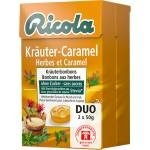 Ricola, Ricola Kräuter-Caramel 50g, Ricola Kräuter-Caramel ohne Zucker mit Stevia (50g)