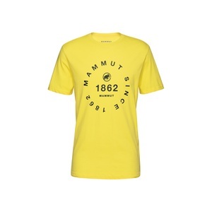 Mammut, Mammut Herren Seile T-Shirt (Größe XXL, Gelb), Mammut Klettershirt aus Bio-Baumwolle gelb XXL