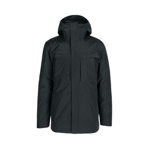 Mammut, Hardshell Parka mit Kapuze für Herren Chamuera Thermo Parka, Mammut Wetterfester Kapuzenparka für Wandern und Freizeit Chamuera Thermo Parka Men schwarz XXL