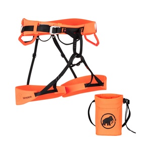 Mammut, Mammut Klettergurt und Magnesiabeutel - Sonderedition Sender Competition Package orange L, Mammut Klettergurt und Magnesiabeutel - Sonderedition Sender Competition Package orange L