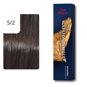 Wella Professionals, Wella Professionals Color Koleston Perfect RICH NATURALS 5/2 hellbraun matt 60ml, Wella Koleston Perfect Me+ Pure Naturals Haarfarbe 60 ml Rich Naturals Haarfarbe: 5/2 hellbraun matt