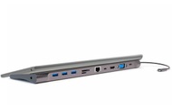 4SMARTS 11in1 Hub für Geräte mit USB-C - HDMI, USB-A 3.0, Kartenleser, USB-C, VGA