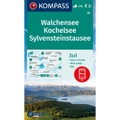 KOMPASS Wanderkarte 06 Walchensee, Kochelsee, Sylvensteinstausee 1:25000