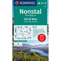 KOMPASS Wanderkarte Nonstal, Mendelpass, Val di Non, Passo della Mendola - 5in1 Wanderkarte 1:50000 mit Aktiv Guide, Detailkarten und Panorama inklusive Karte zur offline Verwendung in der KOMPASS-App. Fahrradfahren. Skitouren.