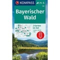 KOMPASS Wanderkarte 198 Bayerischer Wald 198 1:50000 (3 Karten im Set) - inklusive Karte zur offline Verwendung in der KOMPASS-App. Fahrradfahren. Skitouren.