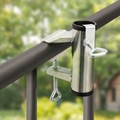 Sonnenschirmhalter für Balkongeländer