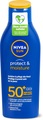 Nivea, Nivea Sun Protect & Moisture Pflegende Sonnenmilch LSF 50+ 200ml