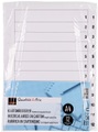 Coop, Karton-Register weiss A4 12-teilig