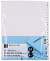 Karton-Register extra-breit A4 A-Z
