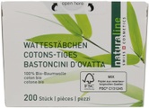 Naturaline Wattestäbchen Original Karton 200 Stück