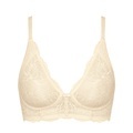 Bügelloser Bh, Unwattiert Damen Creme D/75