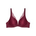BODY MAKE-UP ILLUSION LACE BH mit Bügel, gefüttert in bordeux
