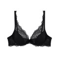LACE COMFORT BH mit Bügel mit herausnehmbaren Pads in schwarz