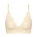Bügelloser Bh, Unwattiert Damen Creme G/70
