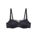 BODY MAKE-UP ILLUSION LACE BH mit Bügel, gefüttert in schwarz